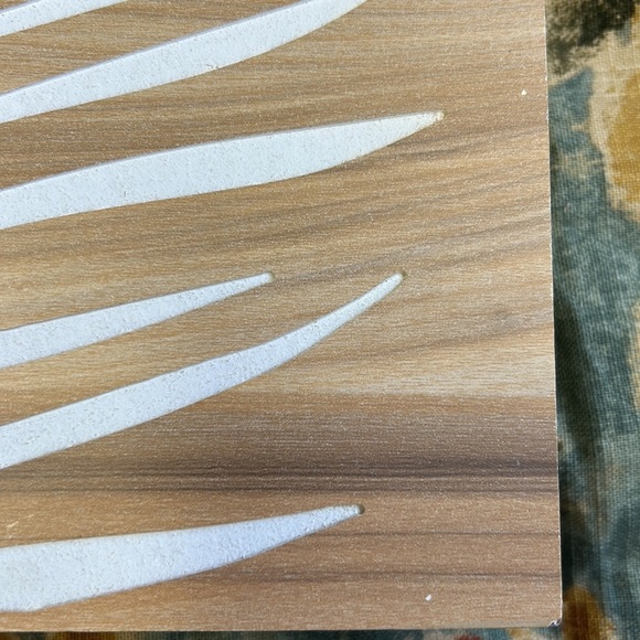 Palm leaf Mini Wooden Laser Cut Wall Decor Display - Three Piece Brown/W… - Picture 7 of 15